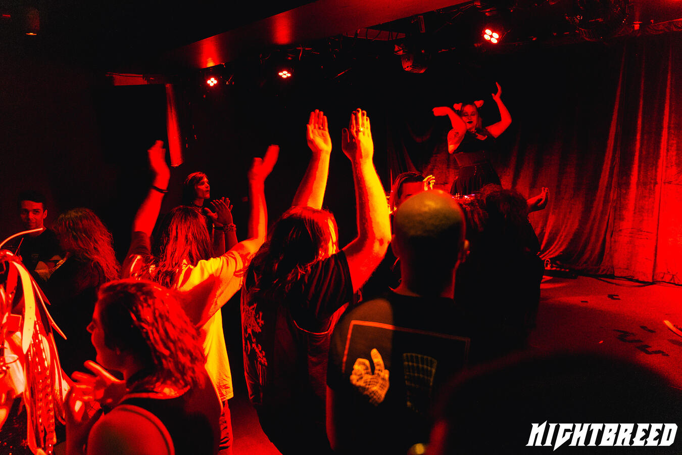 Sydney heavy music crowd at Nightbreed